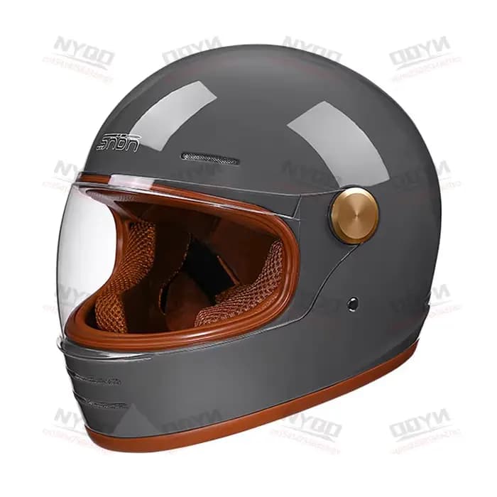 Casque de moto intégral rétro, capacités tout-terrain, matériaux durables, sécurité améliorée, casqu