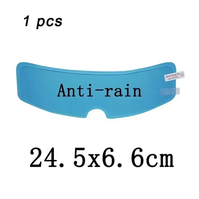 Film de protection transparent anti-pluie, anti-buée et anti-éblouissement pour visière de casque de