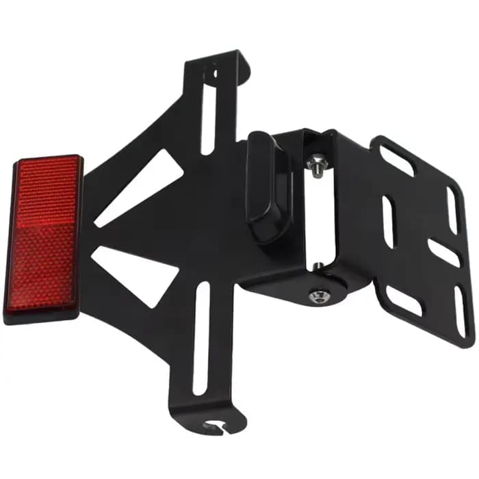 Accessoires de modification de moto : Support de plaque d'immatriculation multifonctionnel réglable 