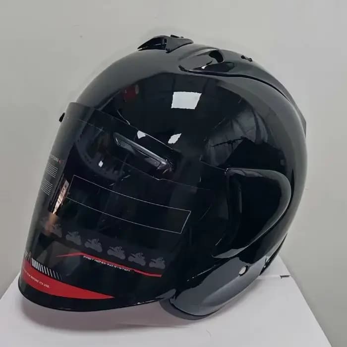 Ram3 noir brillant demi-casque hommes et femmes moto tout-terrain casque d'été descente course monta