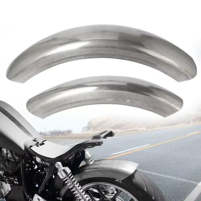 Garde-boue de protection de roue arrière pour moto Cafe Racer, 6.1 pouces, court/long, en acier non 