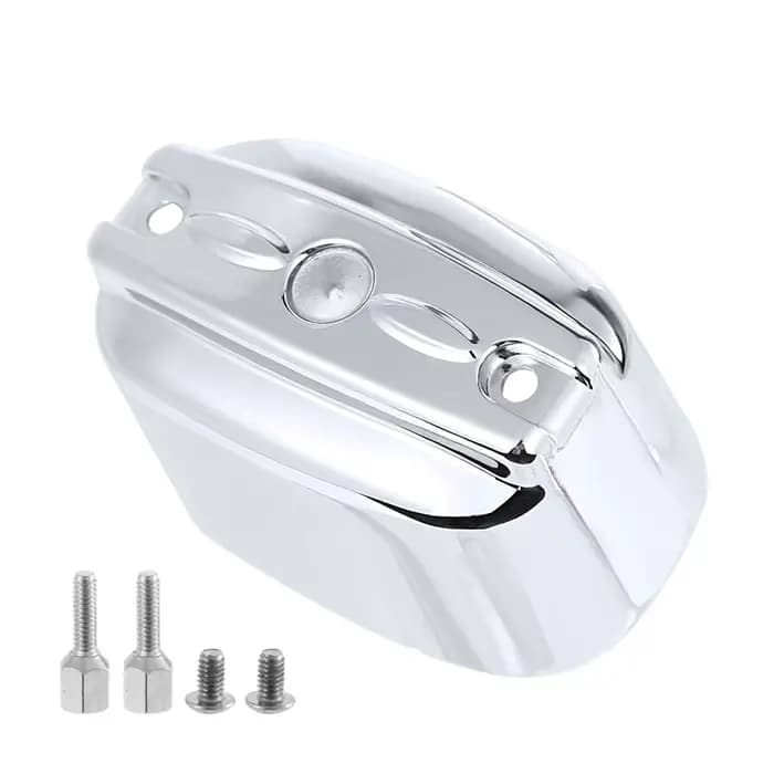 Couvercle de maître-cylindre de frein arrière en aluminium chromé, pour Harley Heritage Softail Fatb