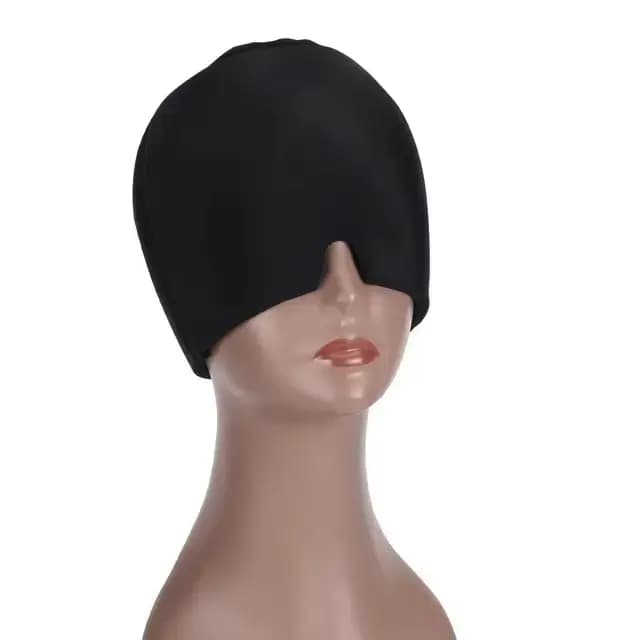 Pack d'enveloppement de tête de glace froide en Gel de Migraine, chapeau de soulagement des maux de 
