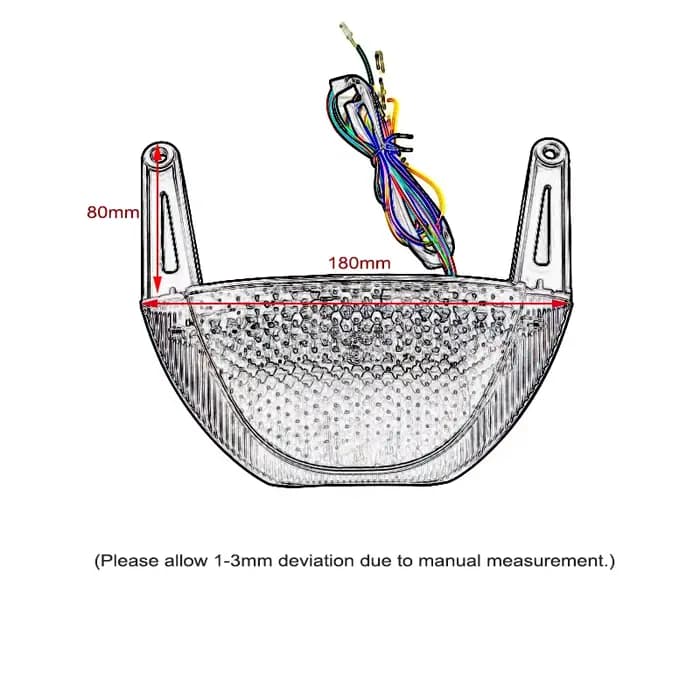 Pour Honda CBR600RR CBR 600 RR 2007 2008 2009 2010 2011 2012 feu arrière frein clignotant intégré fe