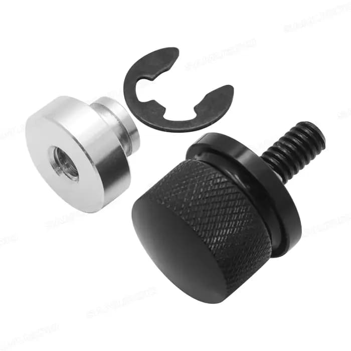 Couvercle de languette d'écrou de vis de boulon de siège de garde-boue arrière en aluminium pour Har