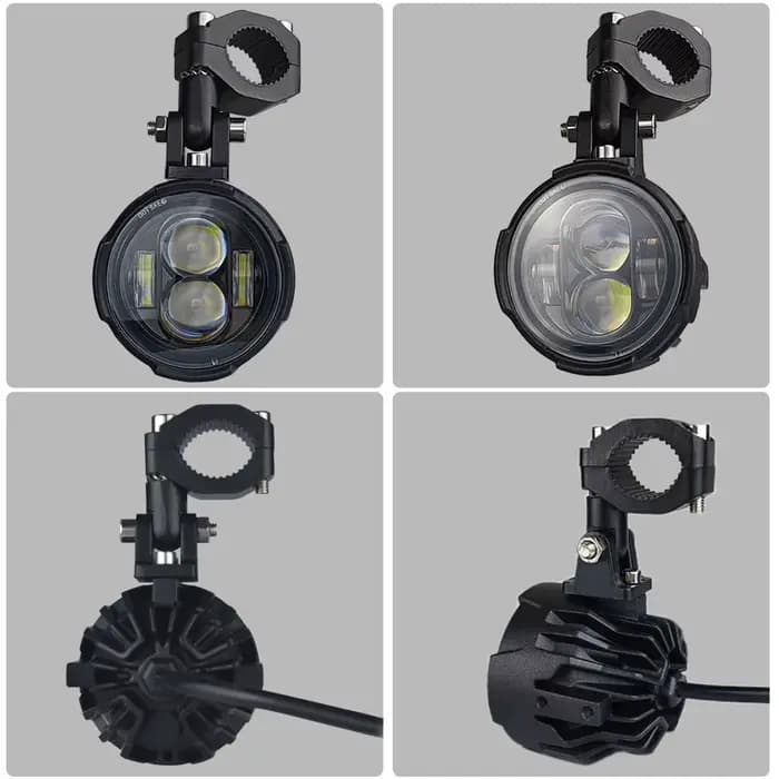 Phare antibrouillard auxiliaire LED universel pour voiture et moto, lampe de conduite, budgétaire de