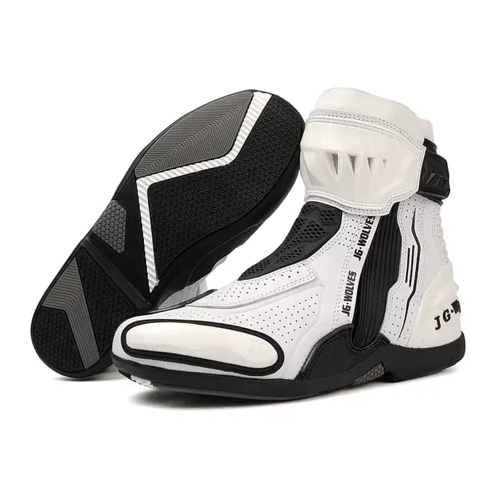 Bottes de moto pour hommes, chaussures de course respirantes, antidérapantes, protection TPU, bottes