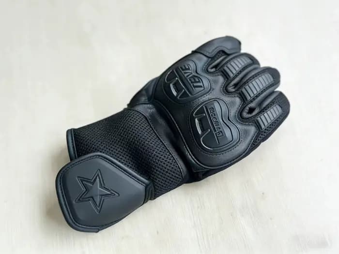 Gants longs en cuir véritable pour moto MMLG3P, en peau de chèvre, pour homme et femme, écran tactil