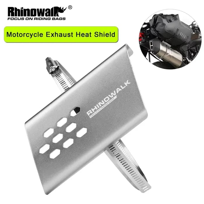 Rhinowalk – bouclier thermique pour tuyau d'échappement de moto, 1 ou 2 pièces, couvercle de protect