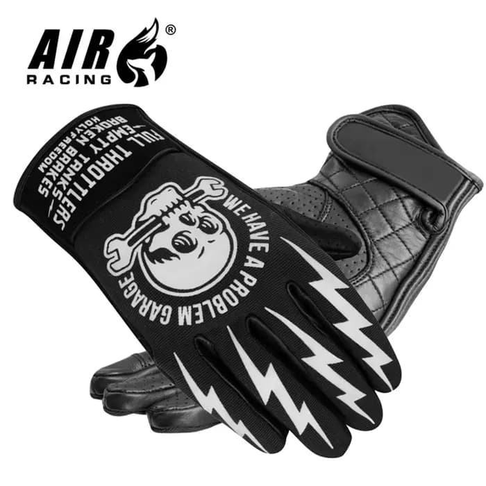 Gants de moto gants de moto course longue coque dure gants d'équitation en cuir gants épais respiran