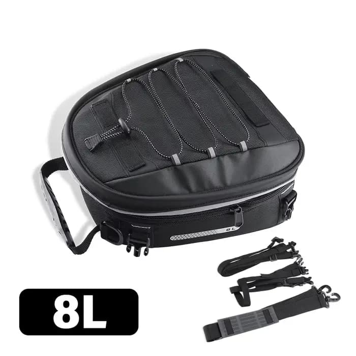 Sacoche de selle arrière pour moto 8L, sac de rangement universel pour moto, sac de voyage étanche p