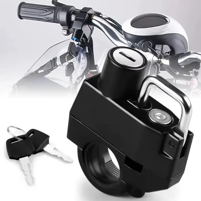 Verrou de casque antivol, dispositif de verrouillage, antirouille, fabrication soignée, taille compa