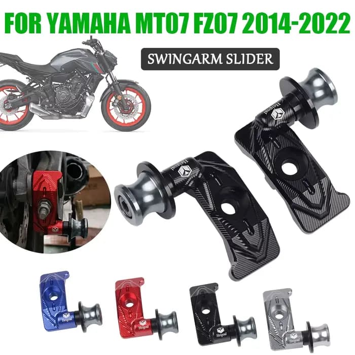 JOAdjuster Roue Arrière Fourche Axe Curseur Bras Osccorporelle Stand Pick-up Pour Yamaha FZ07 MT07 M