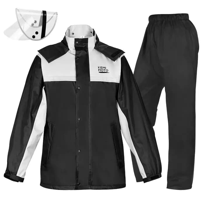 Ensemble imperméable réfléchissant léger pour le travail, la randonnée, la moto, la pêche et le cycl