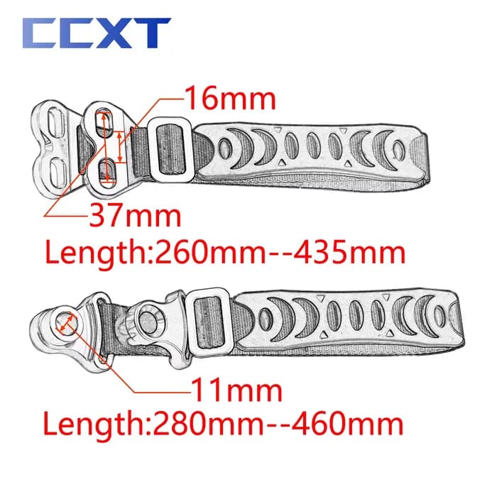 Sangle de Traction de sauvetage avant et arrière en aluminium CNC pour Motocross, ceinture de tracti