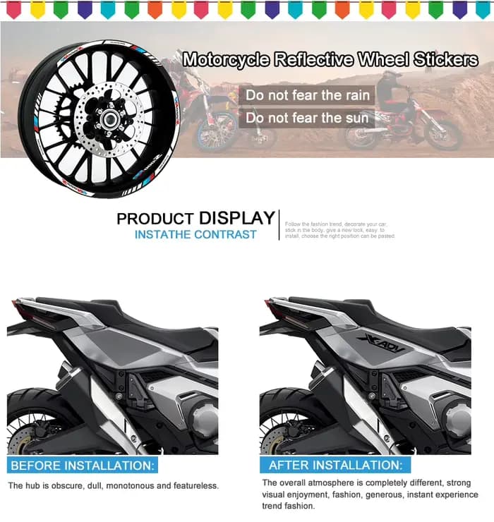 Autocollants réfléchissants pour moto x ADV 750 2018 pour Honda X ADV 750 X-ADV XADV750 X-ADV 750 20