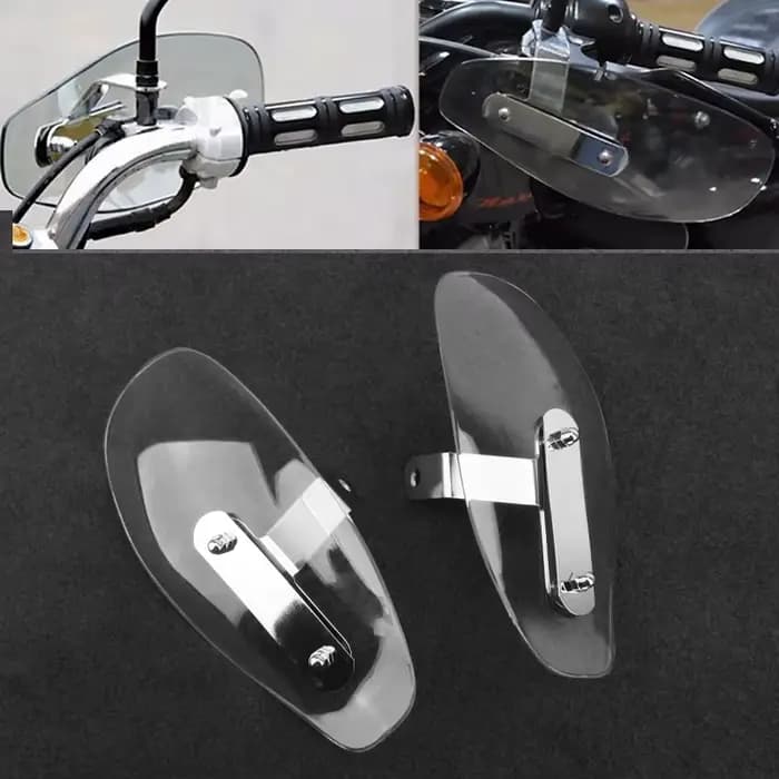 Déflecteur de vent froid pour moto, protège-main transparent, bouclier ABS, couvercle de Protection 