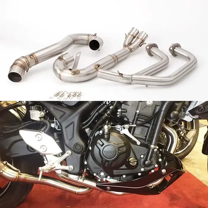 Moto accessible pour Yamaha R25 R3 MT03 MT-03 2014 -2021 R25 tuyau avant R3 tuyau de liaison R25 éch
