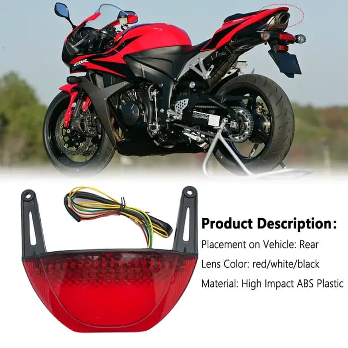 Pour Honda CBR600RR CBR 600 RR 2007 2008 2009 2010 2011 2012 feu arrière frein clignotant intégré fe