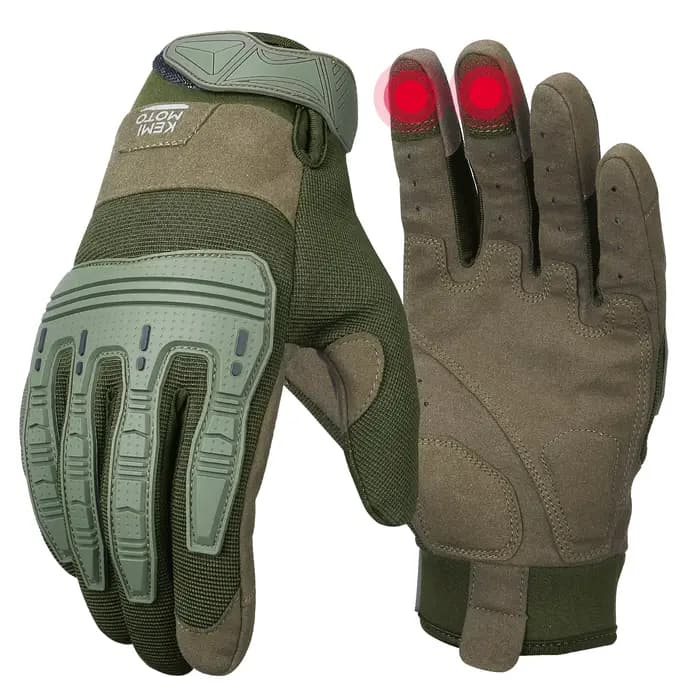 KEMIMOTO – gants de moto pour hommes, pour l'escalade, la chasse, tactiques, avec protection en caou