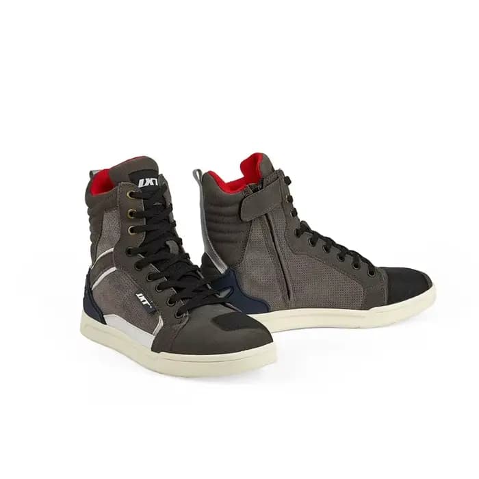 BT003 Bottes de moto pour homme en cuir microfibre, respirantes, anti-chute, pour l'été, chaussures 
