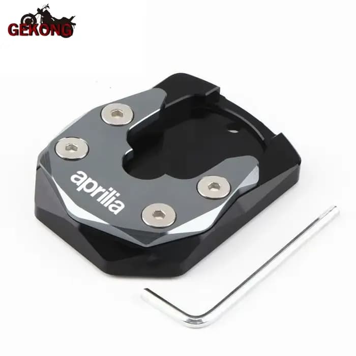Support d'extension latéral de pied de moto CNC, plaque de support, support d'agrandissement, convie