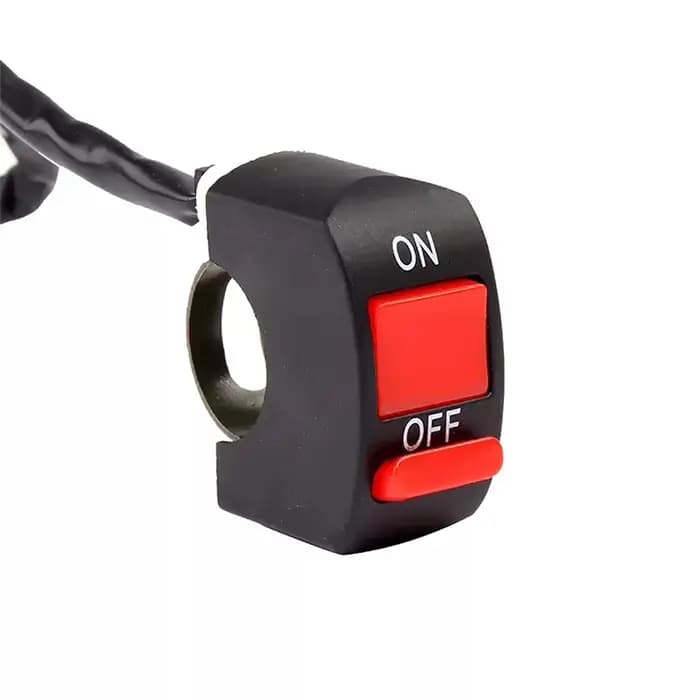 Connecteur de bouton marche/arrêt de moto, interrupteur de bouton poussoir, commutateurs de guidon d