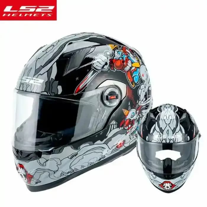 Casque de moto intégral LS2 casque de moto de course approuvé ECE pour hommes casque d'équitation de