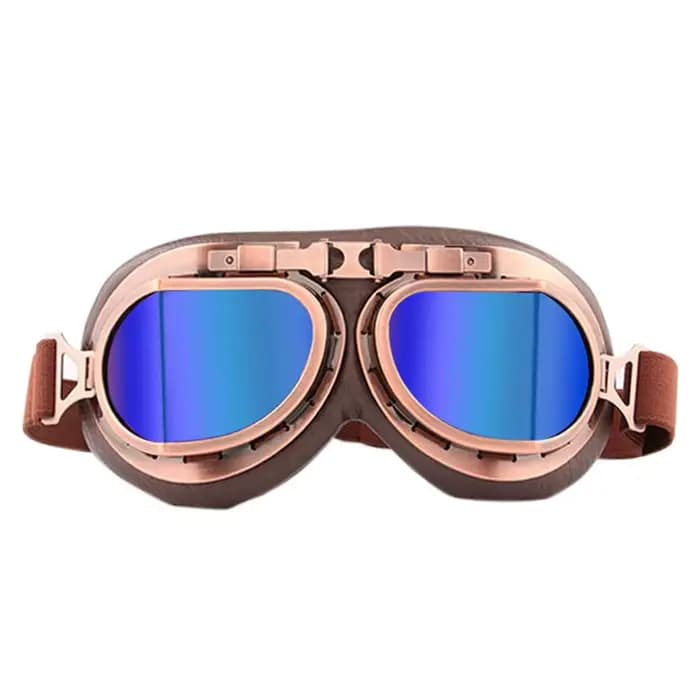 Lunettes de moto rétro vintage, lunettes classiques pour Harley Pilot, Steampunk Bike, équipement de