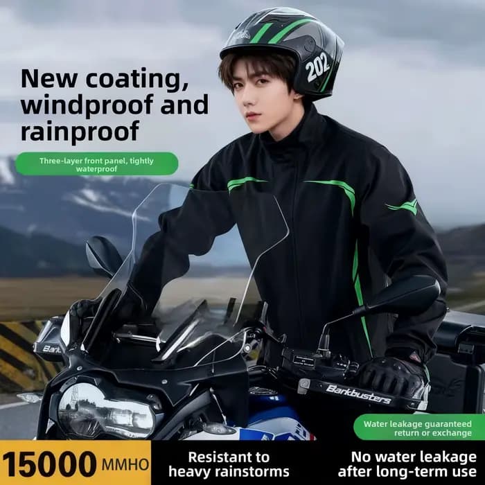 Ensemble de combinaison de moto pour homme, imperméable intégral, vêtements de moto séparés pour adu