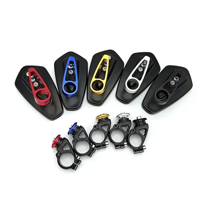Rétroviseurs de moto CNC, verre transparent universel, extrémité de barre de scooter, rétroviseur de