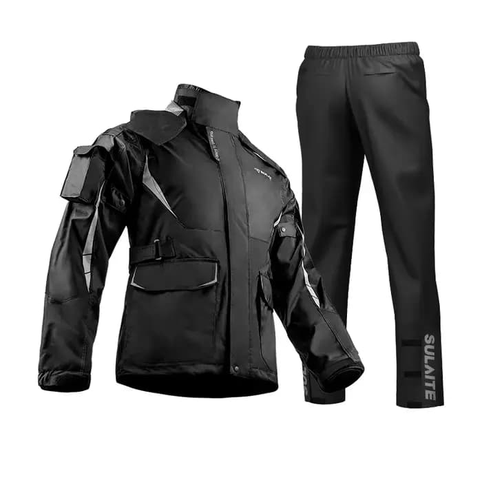 Imperméable d'extérieur imperméable pour moto pour homme, manteau de pluie ultra-fin, respirant et c