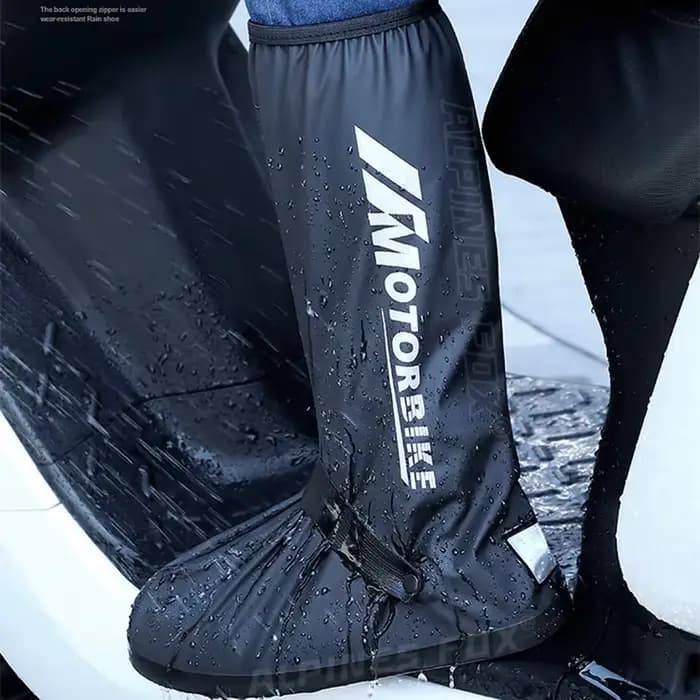 Bottes de pluie à Tube haut pour moto, imperméables, réfléchissantes, antidérapantes, accessoires de