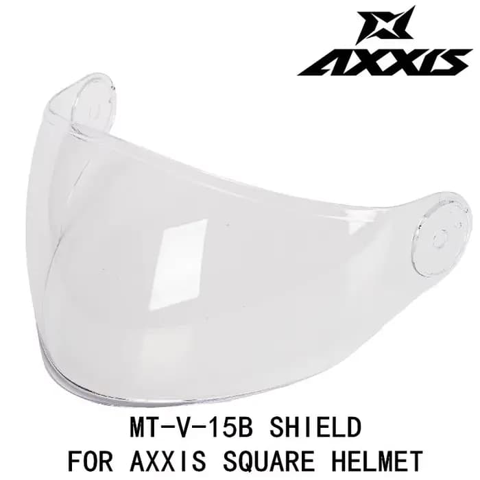 Lunette de casque carrée AXXIS MT-V-15B, visières colorées pour demi-casque, accessoires pare-vent.