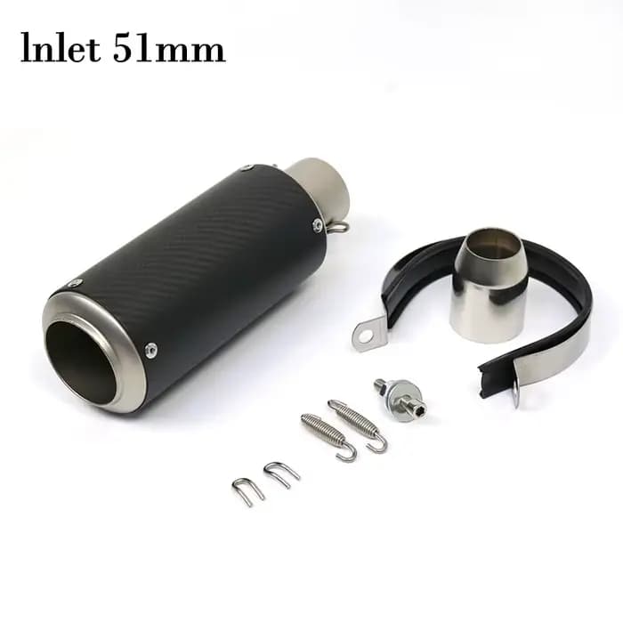 Tuyau d'échappement sc pour moto r6 racing, 51mm 60mm, adapté au silencieux micropole GP-project, éc
