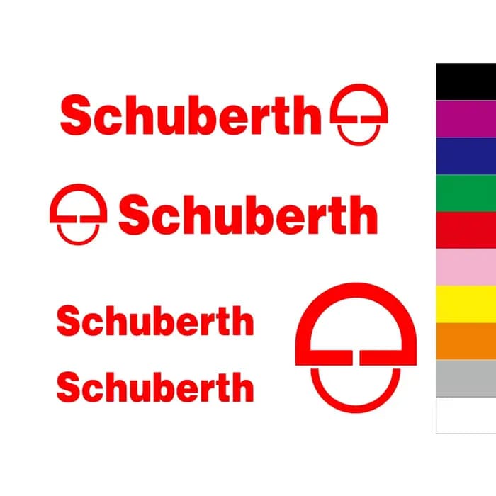 Autocollants en vinyle pour casque Schuberth, 5 pièces