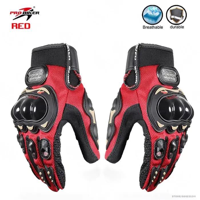 Gants de moto à doigts complets pour hommes, équipement de cyclisme portable, mitaines de protection