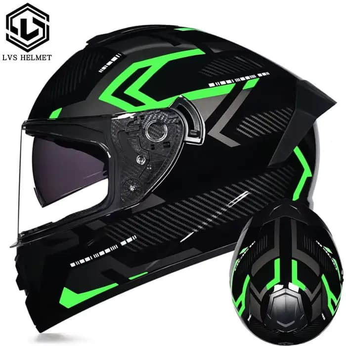 Casque de moto LVS-701, casque intégral à double objectif pour hommes et femmes, casque de sécurité 