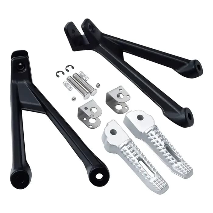 Repose-pieds arrière chromés noirs pour moto, pédale, repose-pieds, BMW M1000RR 2020-2022, S1000RR 2