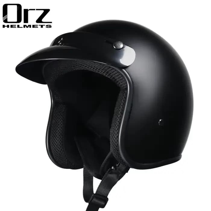 Casque de moto 3/4 demi-visage unisexe adulte toutes saisons homologué DOT en ABS ventilé pour moto 