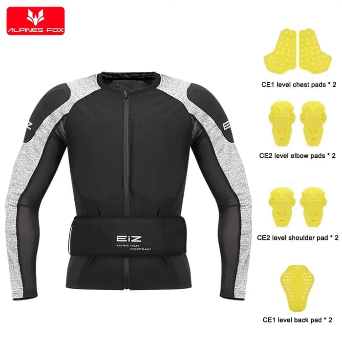Veste d'armure de moto pour hommes, manteau de Protection complet du corps, armure corporelle respir