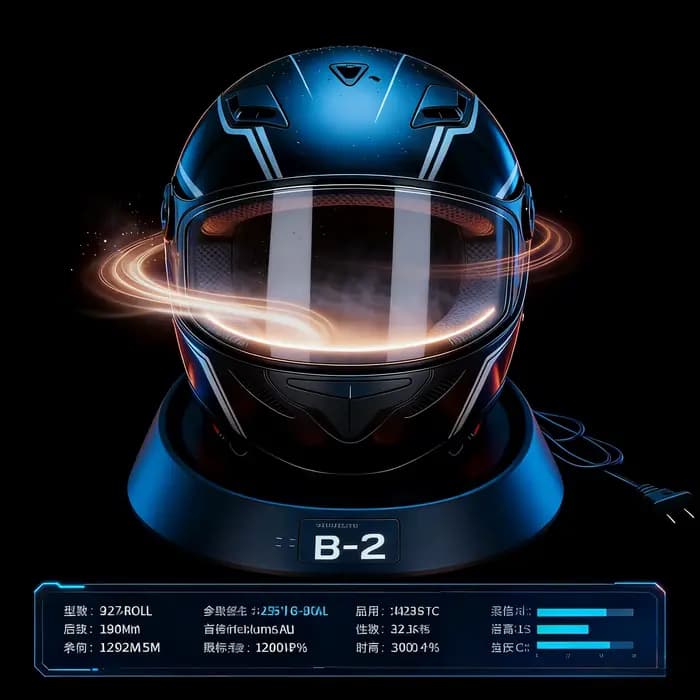 Séchoir intelligent pour casque de moto avec fonctions de stérilisation, élimination de la poussière