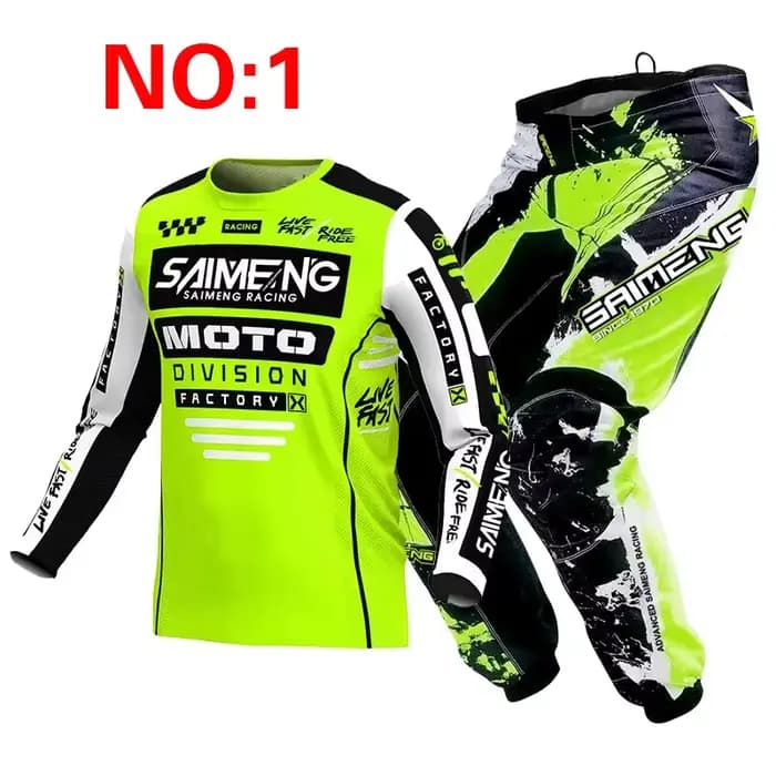 Ensemble de motocross pour enfants, maillot et pantalon MX, ensemble pour enfants, Dirt Bike, vtt, D