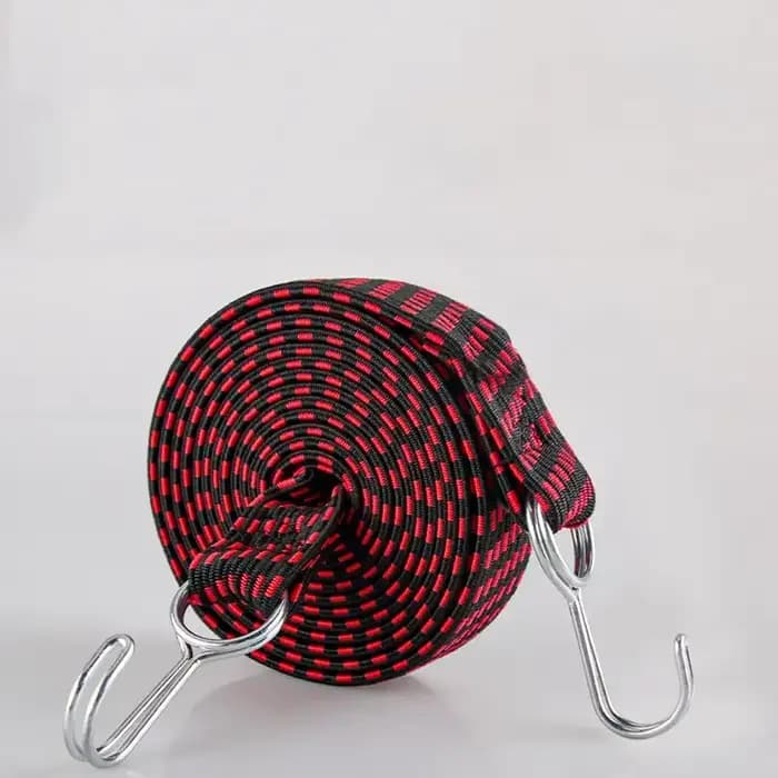 Crochets de corde de bagages en caoutchouc élastiques pour moto, attache de corde de vélo, sangle de