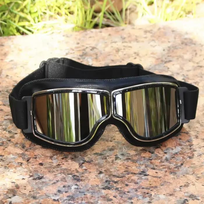 Lunettes de Moto rétro lunettes Vintage Moto lunettes classiques pour Harley Steampunk ATV lunettes 