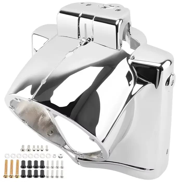 Accessoires de moto 7 ''couvercle de phare rond Nacelle Chrome ABS capot avant adapté pour Harley To
