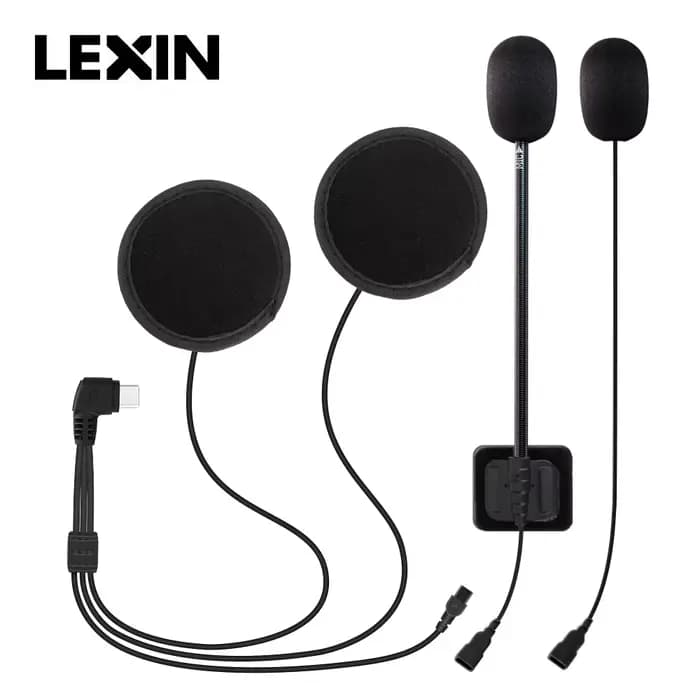 Lexin-oreillette Bluetooth B4FM-X pour moto, appareil de communication pour casque, Intercom de Type