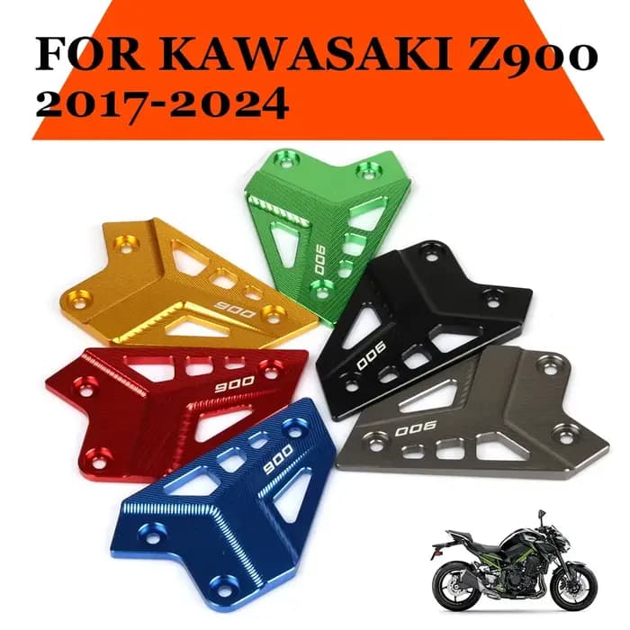 Repose-pieds arrière pour moto Kawasaki, ensemble de plaques de talon, garde pour Kawasaki Z900 Z, 9