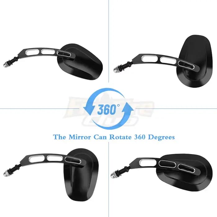 Rétroviseurs de moto rétroviseurs en verre rétroviseur latéral droit gauche pour Harley 883 1200 48