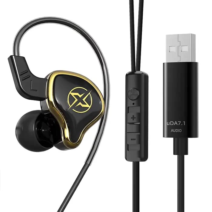 Casque de jeu USB avec Microphone, écouteurs filaires avec télécommande, suppression du bruit, diaph